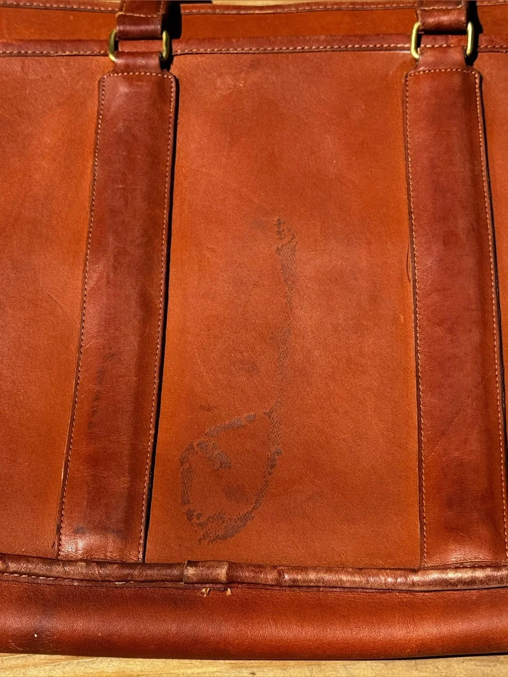 Vintage Coach USA Brown Leather Briefcase 7644